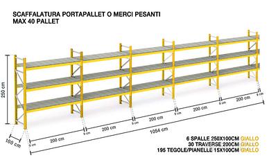 scaffalatura portapallet scaffale industriale