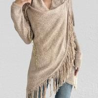 Cardigan Irregolare da Donna Moderno Comodo