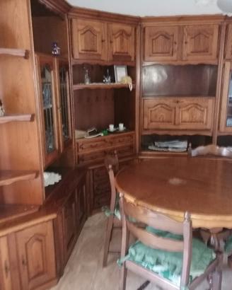 Soggiorno in legno massello anni '80-'90