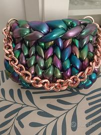 Borsa marshmallow arcobaleno