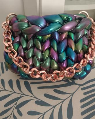 Borsa marshmallow arcobaleno