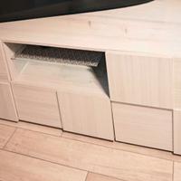 Mobile tv basso in rovere chiaro