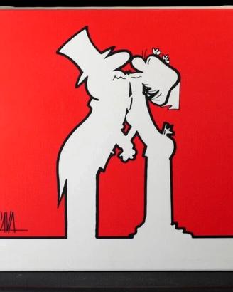 Cavandoli Quadro iconico 'MrLINEA Just Married' 40