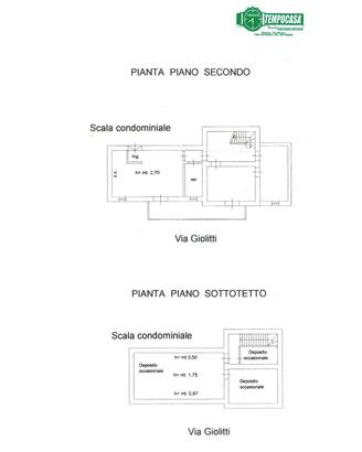 Ampio quadrilocale con mansarda in buono stato