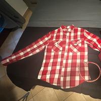 Skull leather camicia + laccio borsellino