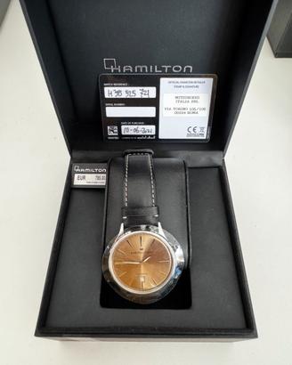 HAMILTON JAZZMASTER THINLI H38525721–NUOVO–FULLSET