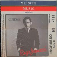 Biglietto usato concerto Enzo Jannacci - 1981