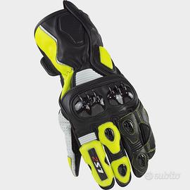 Guanto in Pelle Sportivo LS2 SWIFT Nero/Giallo