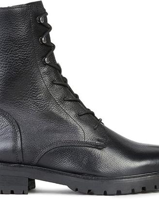 Geox Hoara stivaletti donna pelle nero più taglie