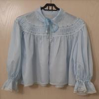 Giacca da letto in nylon celeste, vintage anni '50