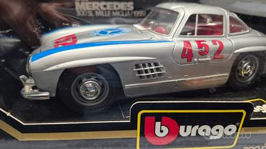 Mercedes 300 Sl mille miglia scala 1/18 Burago 