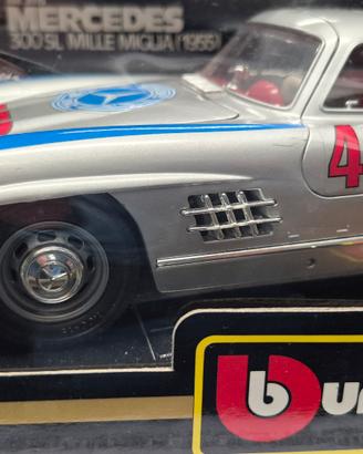 Mercedes 300 Sl mille miglia scala 1/18 Burago 
