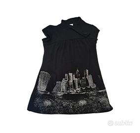 CacheCache, - Vestito con stampa Skyline- Tg. M
