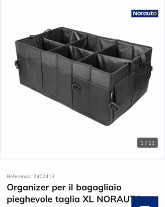 Organizer per bagagliaio auto camper