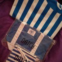 set mare: borsa pochette salviettone
