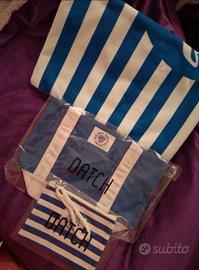 set mare: borsa pochette salviettone