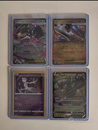 Lotto 4 carte Pokemon rare 