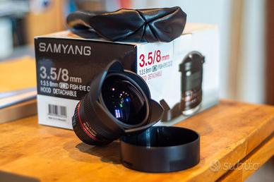 Samyang 8 mm 3.5 fish-eye per Nikon