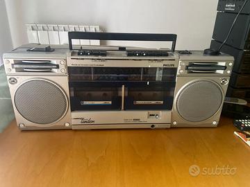 Radio stereo cassette philips vintage