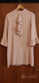 Camicia vestito Zara basic rosa cipria