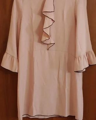 Camicia vestito Zara basic rosa cipria