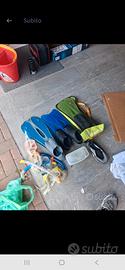 3 pinne 5 maschere e sandali - tutto in blocco