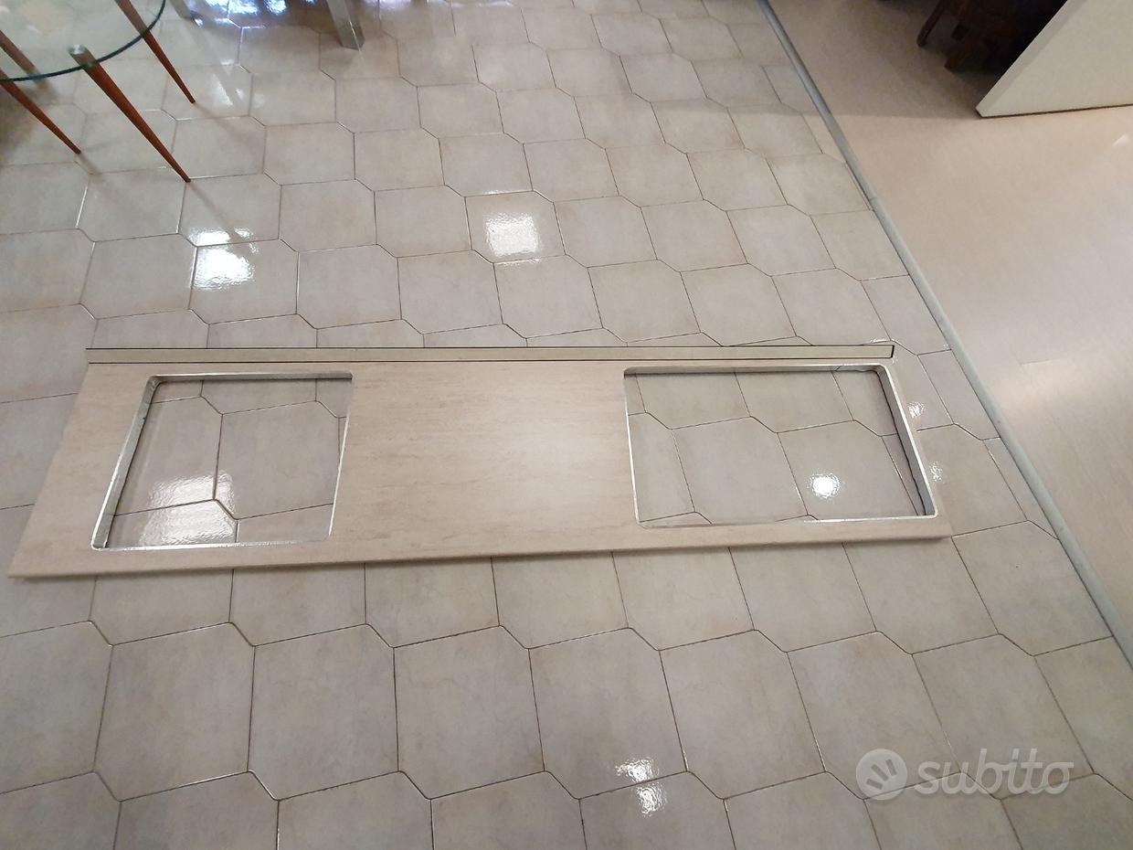 ALZATINA PER PIANO CUCINA MARMO CARRARA 4 x 400 cm