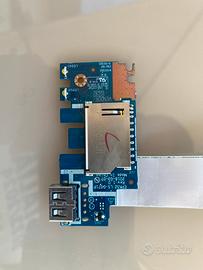 Scheda Daughter Board USB e Lettore SD per pc HP