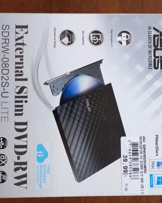 Masterizzatore esterno slim DVD-RW  ASUS