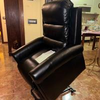 Poltrona elettrica in ecopelle