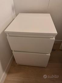 Cassettiera / comodino MALM ikea ( 2 cassetti)
