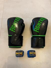 Guantoni boxe Fighter con fasce incluse