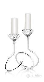 Candelabro porta candele solitario 2 fiamme