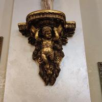 mensole /virgole in legno in stile.