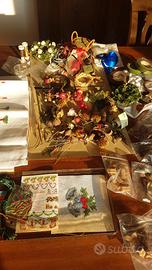 Biedermeier Natale palle polistirolo stoffe hobby