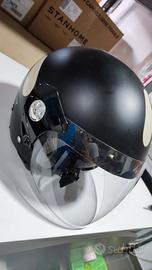 casco elmetto con visiera