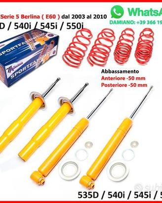 4 Ammortizzatori Sportivi BMW 5 E60 535d 540i