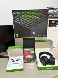 Xbox serie x 1tb + accessori ORIGINALI