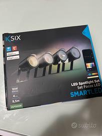 Faretti giardino smart KSIX LED RGBW IP65 WiFi