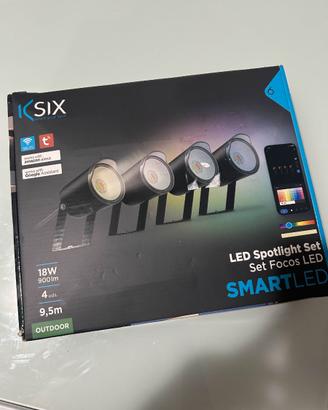 Faretti giardino smart KSIX LED RGBW IP65 WiFi
