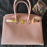 Borsa stile B.i.r.k.i.n rosa cipria