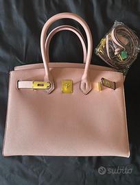 Borsa stile B.i.r.k.i.n rosa cipria