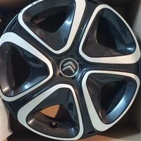 Cerchi citroen C3  16 6,5J x 16" ET 20 + borchie.