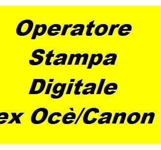 Operatore Stampa digitale/Archiviazione digitale
