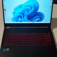 MSI Katana GF66 11UD i7 11th 16gb 512gb