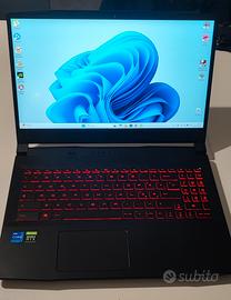 MSI Katana GF66 11UD i7 11th 16gb 512gb