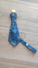 Cravatta porta ciuccio bambino
