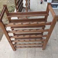 Porta bottiglie in legno