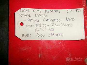 Cambio automatico saangyong korando 2.2 cdi