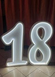 numero 18 per compleanni 